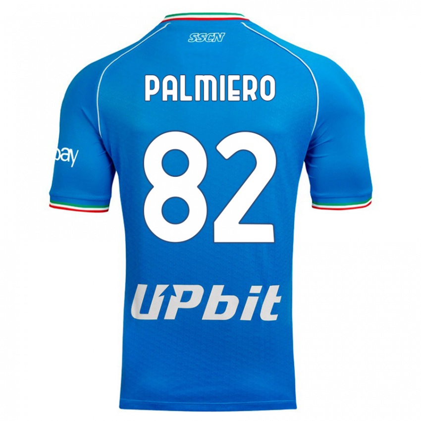 Mulher Camisola Luca Palmiero #82 Céu Azul Principal 2023/24 Camisa Brasil