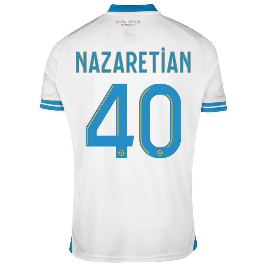Mulher Camisola Manuel Nazaretian #40 Branco Principal 2023/24 Camisa Brasil