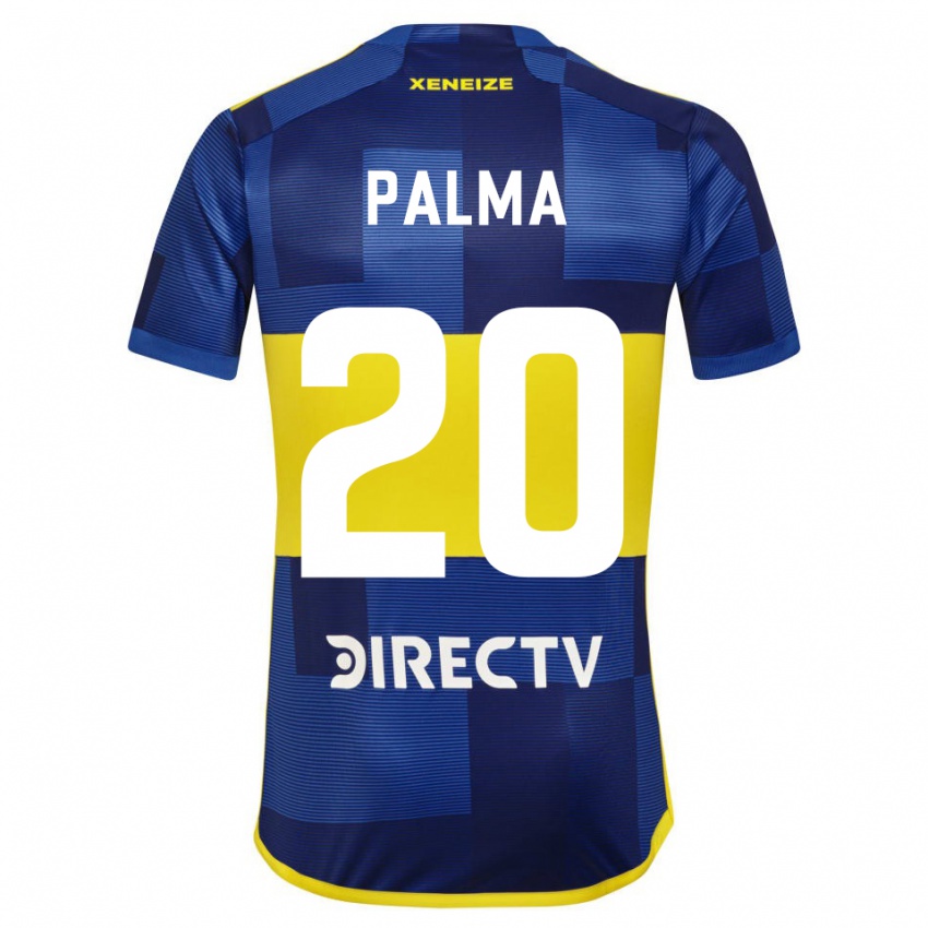 Mulher Camisola Lucas Palma #20 Azul Escuro Amarelo Principal 2023/24 Camisa Brasil