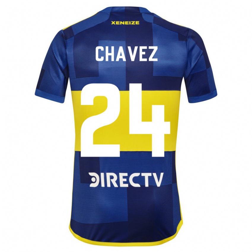 Mulher Camisola Gabriela Chavez #24 Azul Escuro Amarelo Principal 2023/24 Camisa Brasil
