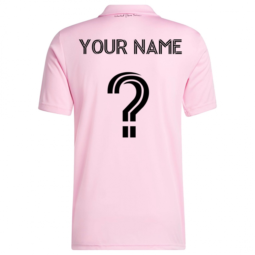 Mulher Camisola Seu Nome #0 Rosa Principal 2023/24 Camisa Brasil