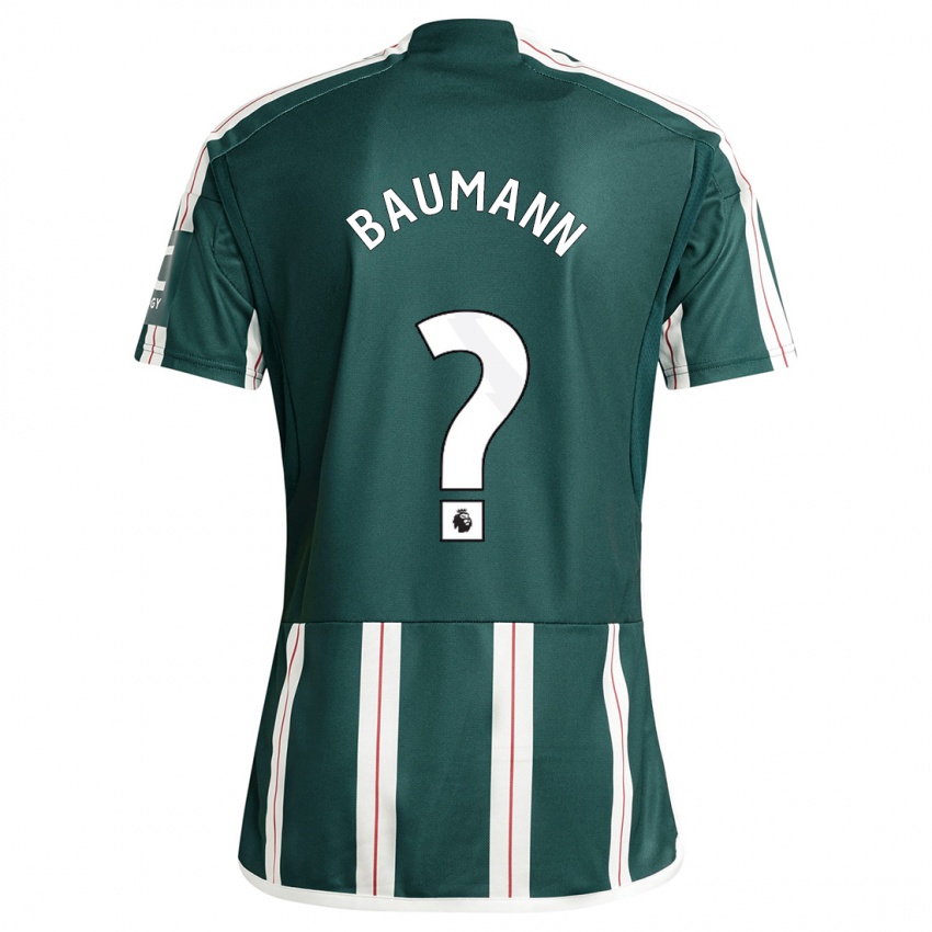 Mulher Camisola Zach Baumann #0 Verde Escuro Alternativa 2023/24 Camisa Brasil