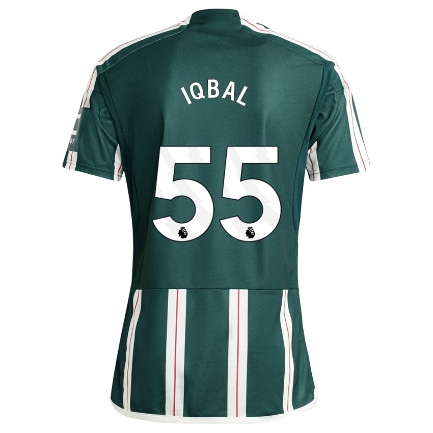 Mulher Camisola Zidane Iqbal #55 Verde Escuro Alternativa 2023/24 Camisa Brasil
