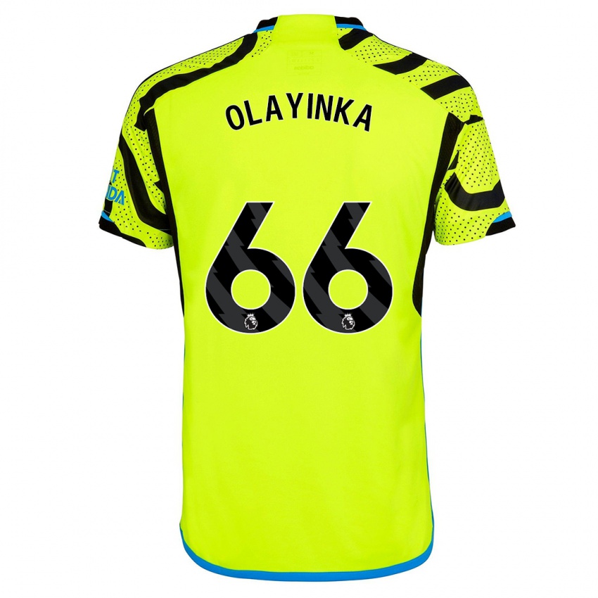 Mulher Camisola James Olayinka #66 Amarelo Alternativa 2023/24 Camisa Brasil
