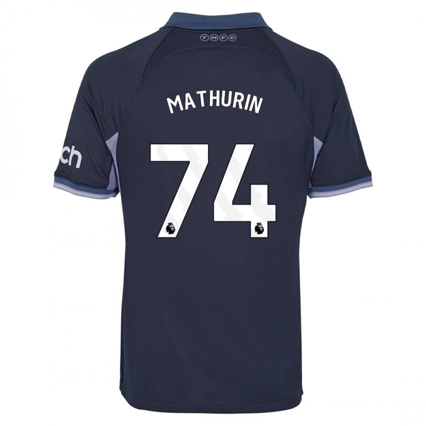 Mulher Camisola Roshaun Mathurin #74 Azul Escuro Alternativa 2023/24 Camisa Brasil