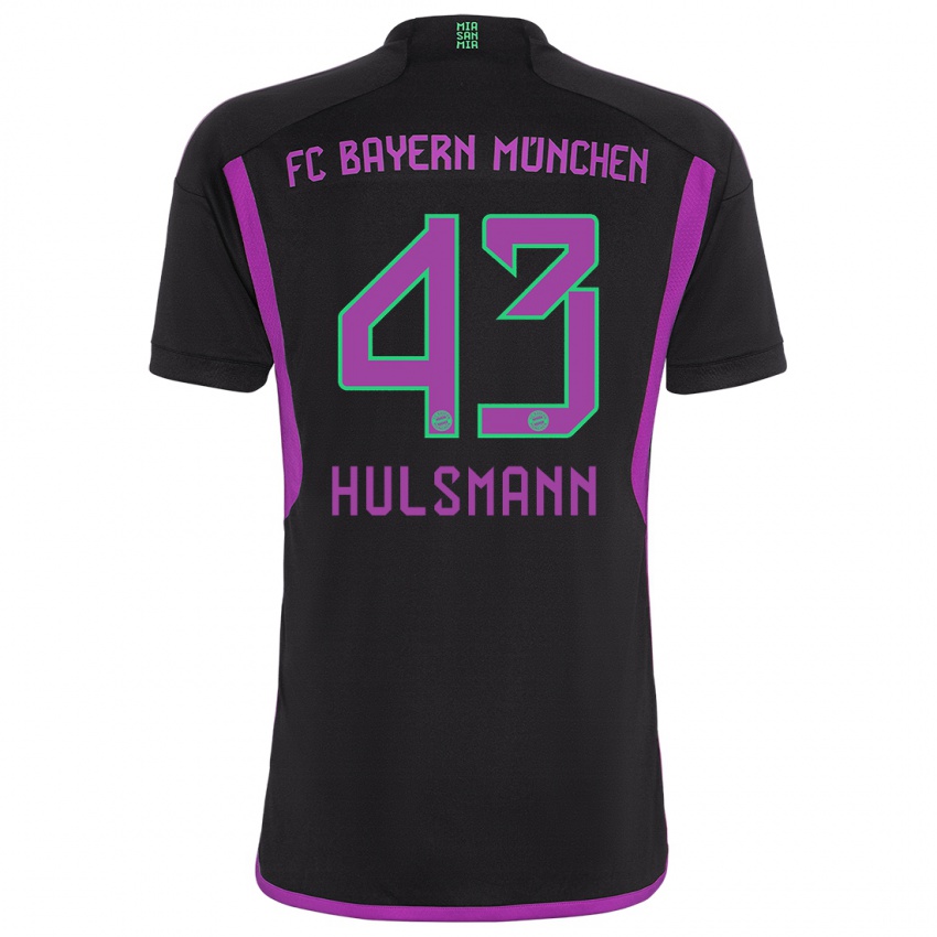 Mulher Camisola Tom Hulsmann #43 Preto Alternativa 2023/24 Camisa Brasil
