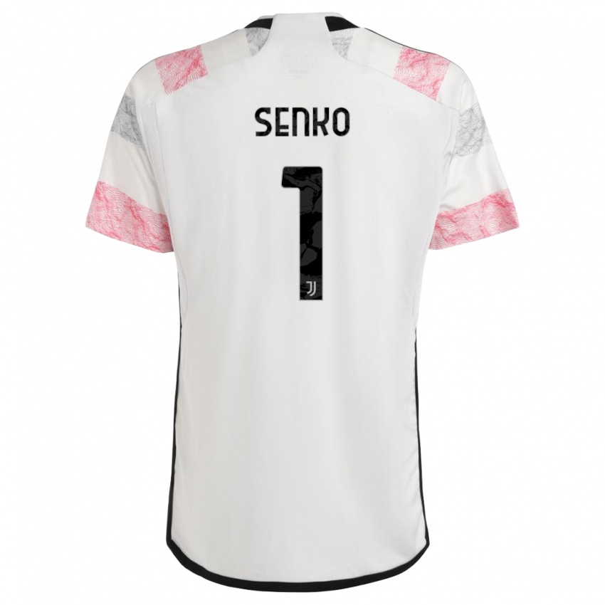 Mulher Camisola Zsombor Senko #1 Branco Rosa Alternativa 2023/24 Camisa Brasil