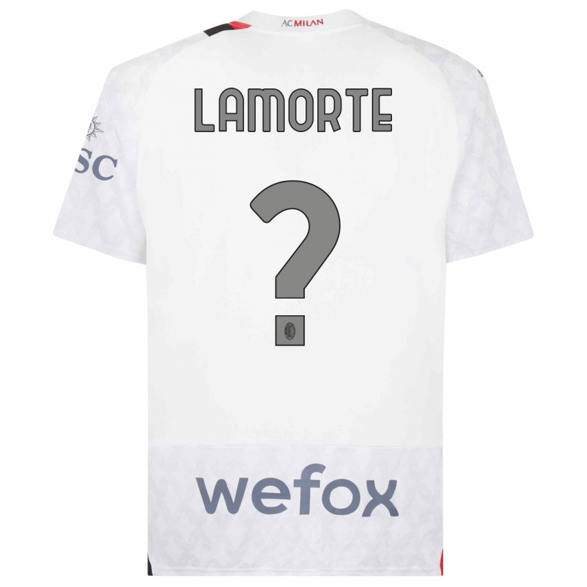 Mulher Camisola Alessandro Lamorte #0 Branco Alternativa 2023/24 Camisa Brasil