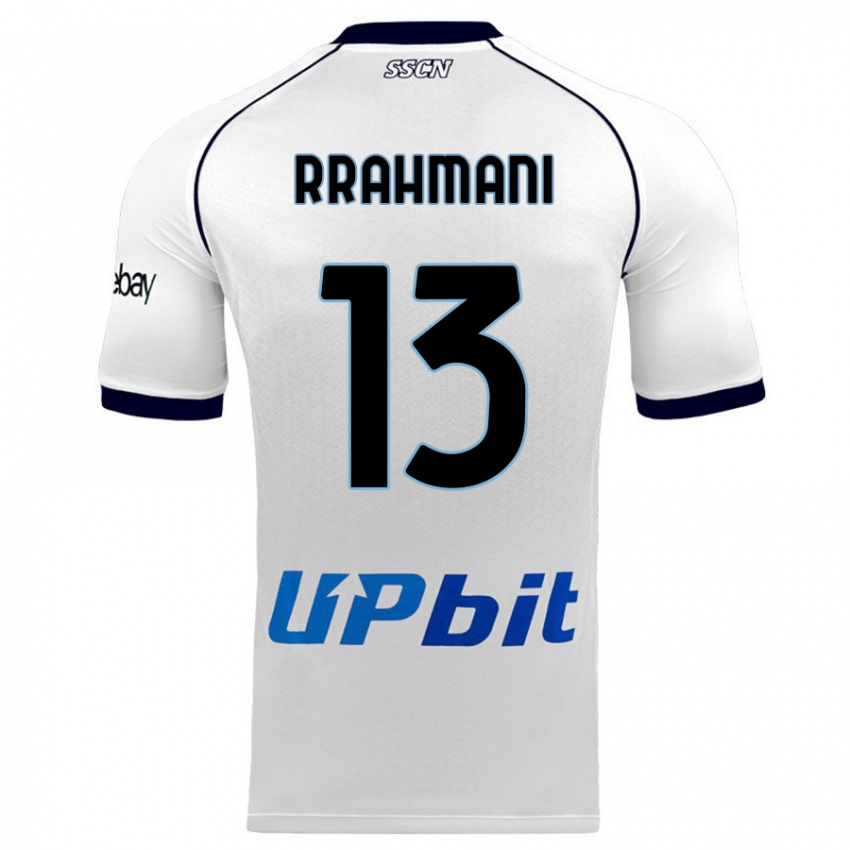 Mulher Camisola Amir Rrahmani #13 Branco Alternativa 2023/24 Camisa Brasil