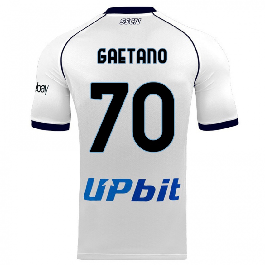 Mulher Camisola Gianluca Gaetano #70 Branco Alternativa 2023/24 Camisa Brasil