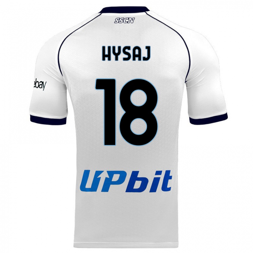 Mulher Camisola Daniel Hysaj #18 Branco Alternativa 2023/24 Camisa Brasil