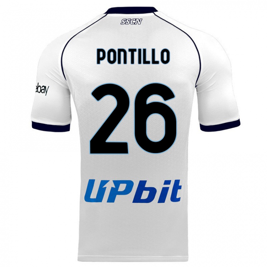 Mulher Camisola Pasquale Pontillo #26 Branco Alternativa 2023/24 Camisa Brasil