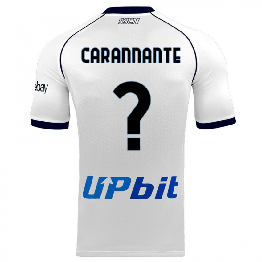 Mulher Camisola Lorenzo Carannante #0 Branco Alternativa 2023/24 Camisa Brasil