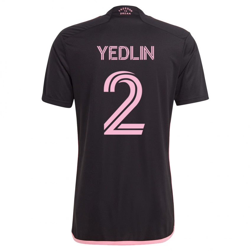 Mulher Camisola Deandre Yedlin #2 Preto Alternativa 2023/24 Camisa Brasil