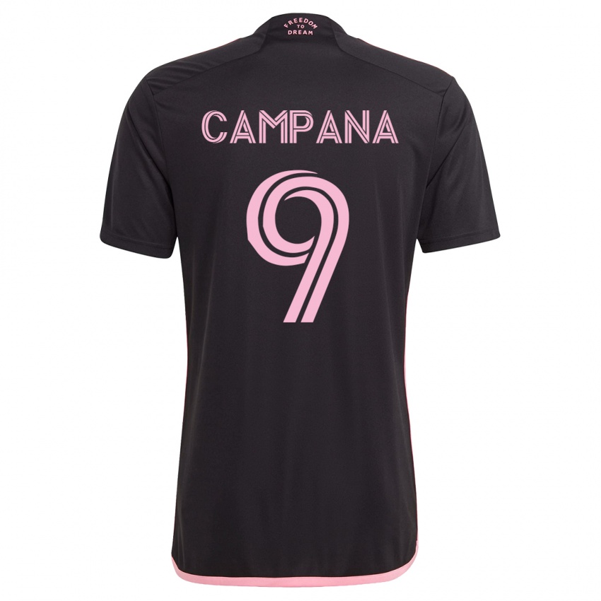 Mulher Camisola Leonardo Campana #9 Preto Alternativa 2023/24 Camisa Brasil