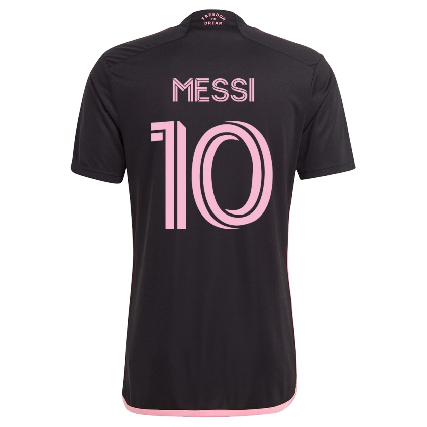 Mulher Camisola Lionel Messi #10 Preto Alternativa 2023/24 Camisa Brasil