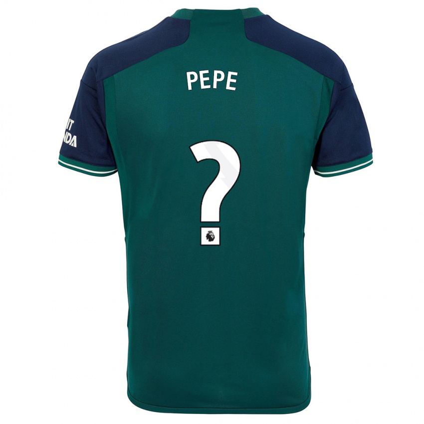 Mulher Camisola Nicolas Pepe #0 Verde Terceiro 2023/24 Camisa Brasil