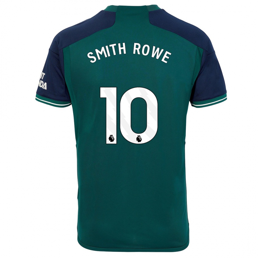 Mulher Camisola Emile Smith Rowe #10 Verde Terceiro 2023/24 Camisa Brasil