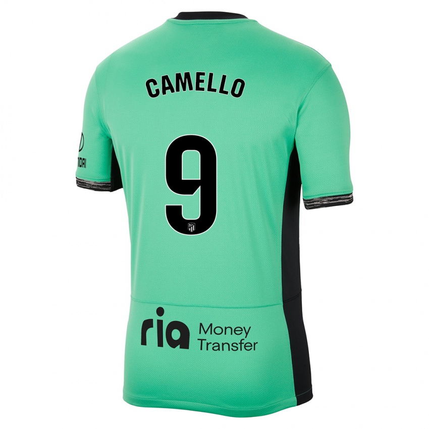 Mulher Camisola Sergio Camello #9 Primavera Verde Terceiro 2023/24 Camisa Brasil