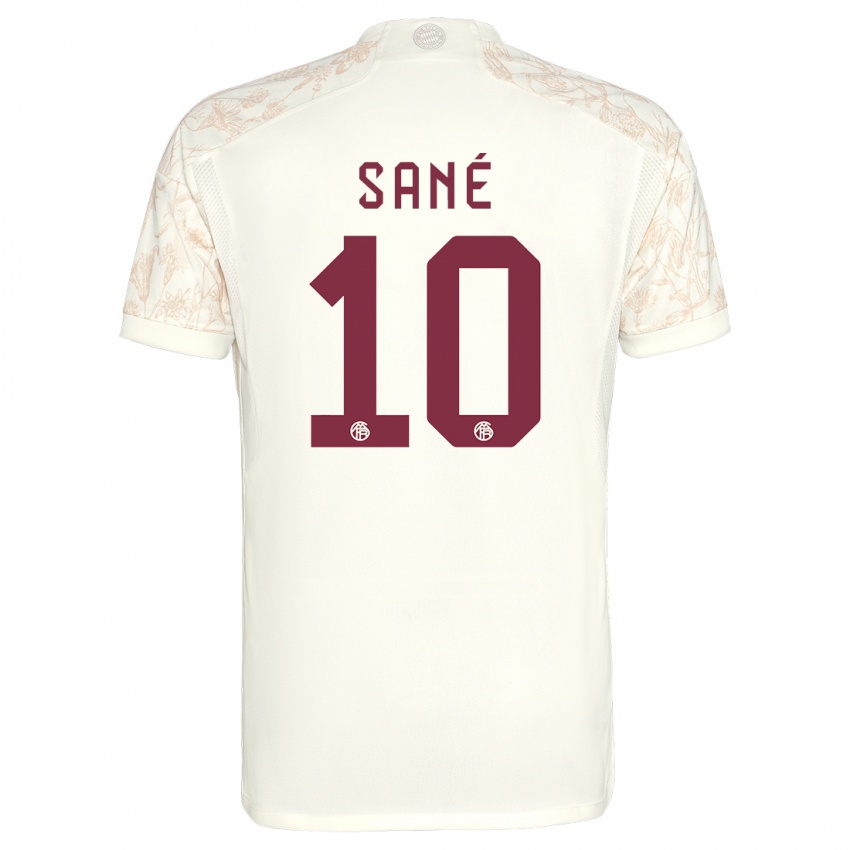 Mulher Camisola Leroy Sane #10 Off White Terceiro 2023/24 Camisa Brasil
