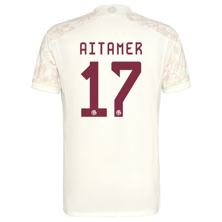 Mulher Camisola Younes Aitamer #17 Off White Terceiro 2023/24 Camisa Brasil