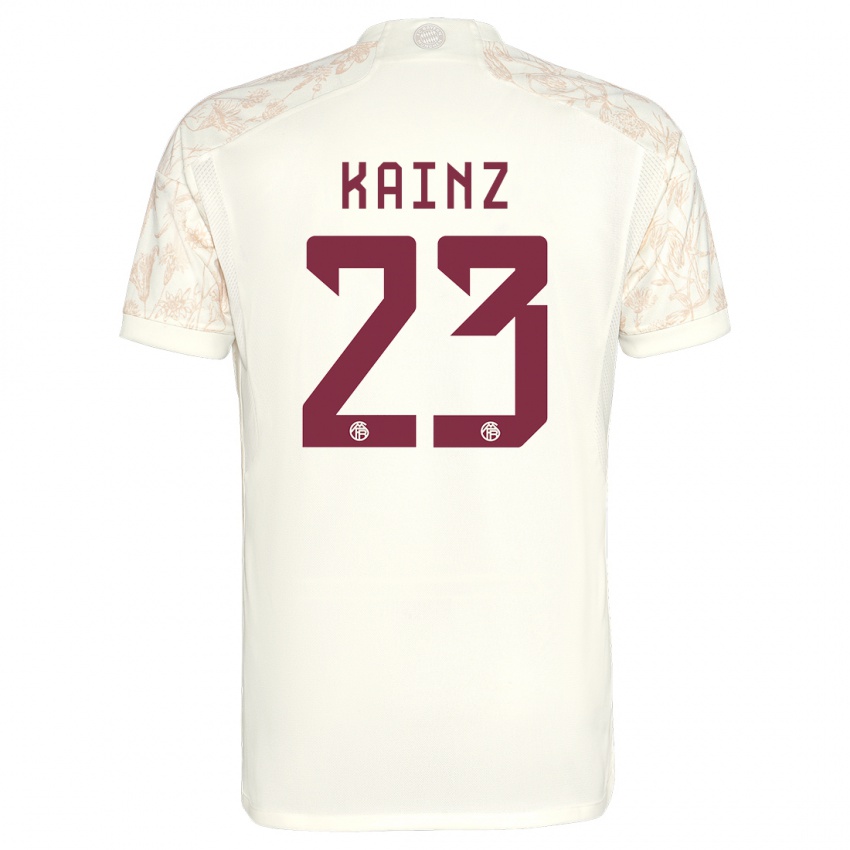 Mulher Camisola Manuel Kainz #23 Off White Terceiro 2023/24 Camisa Brasil