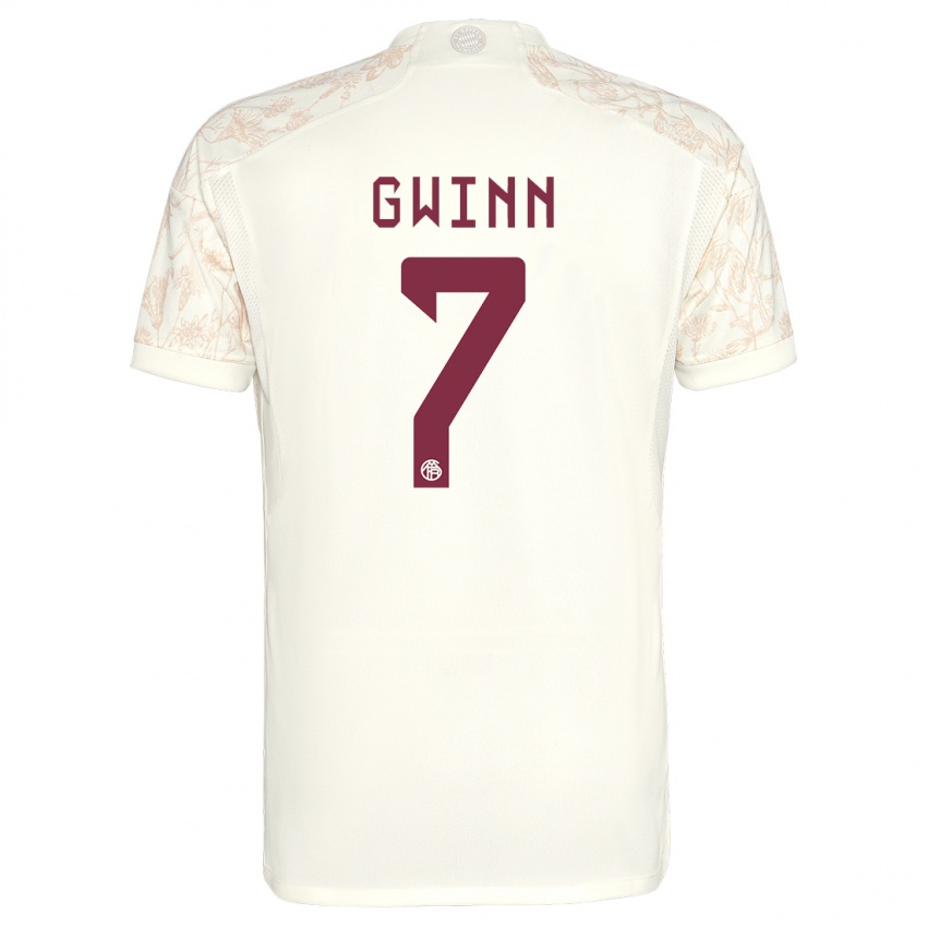 Mulher Camisola Giulia Gwinn #7 Off White Terceiro 2023/24 Camisa Brasil