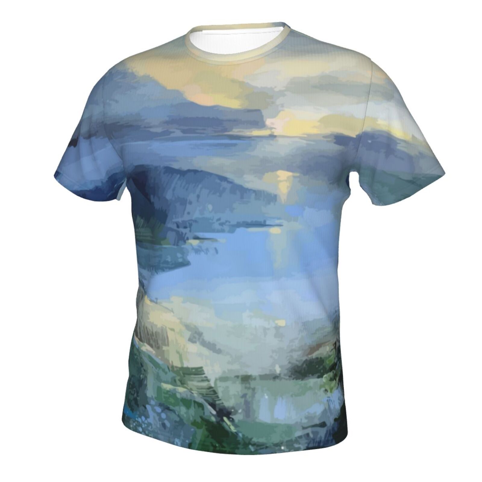 Camiseta Brasil Clássica Do Calm Sea Elementos De Pintura